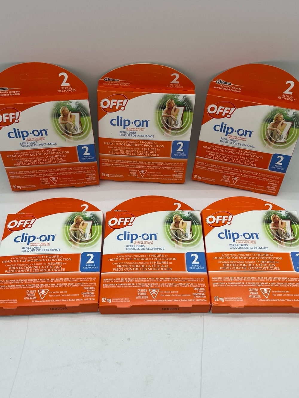 6 boxes of Off clip on mosquito repellent refills, New